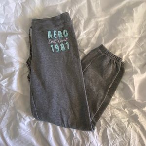 Aeropostale Grey Drawstring Sweatpants